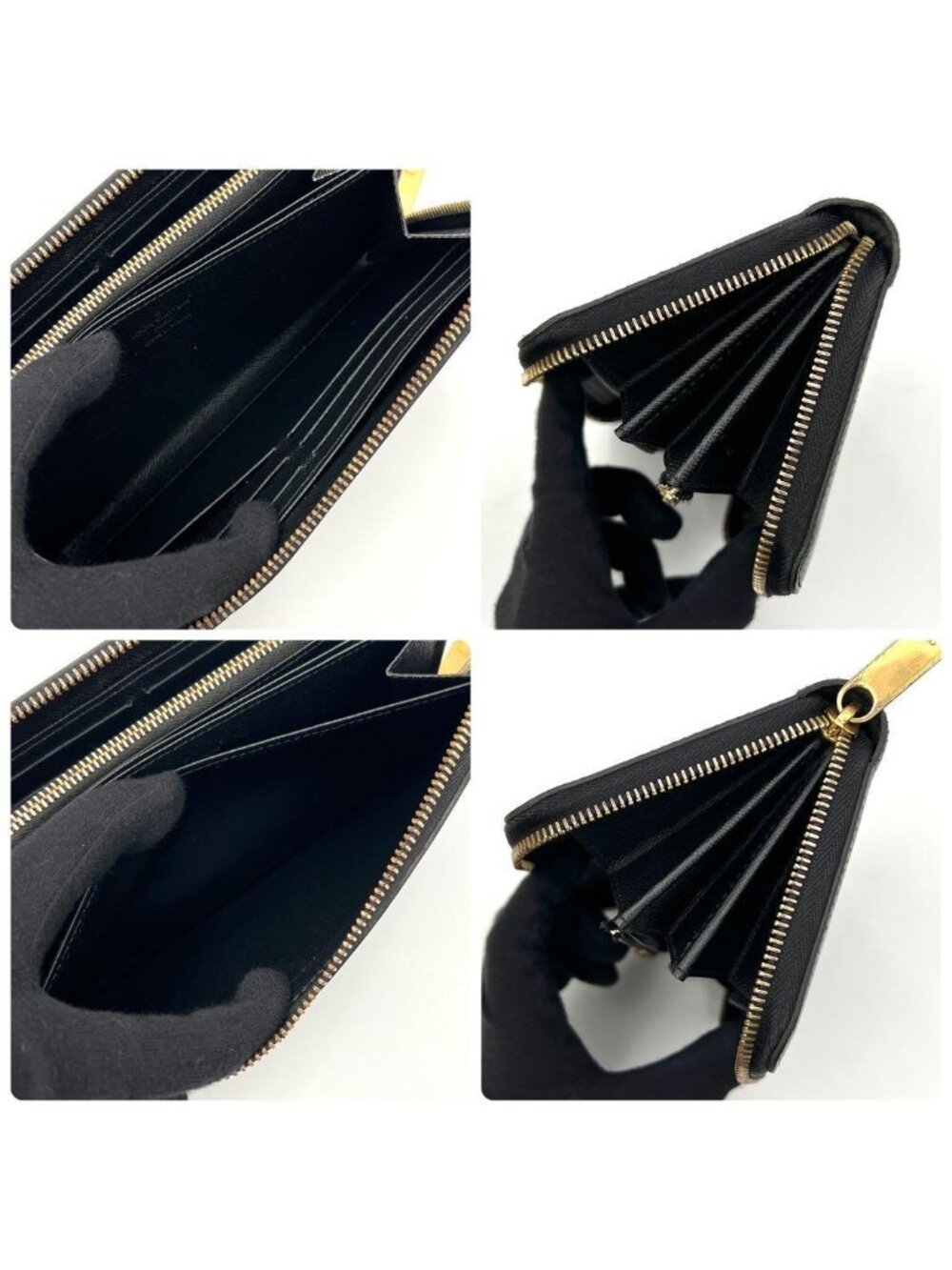 Louis Vuitton Epi Zippy Wallet Gold Black - Picture 5 of 10